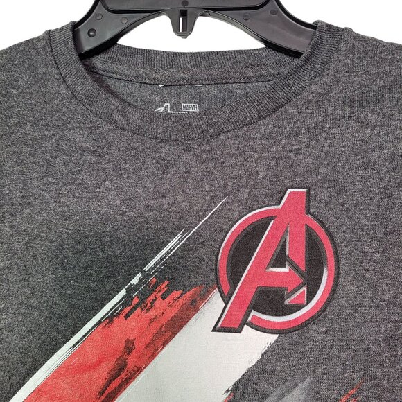 Marvel Avengers Age Of Ultron Graphic T-Shirt Gray Short Sleeve Size 18 - Picture 2 of 7
